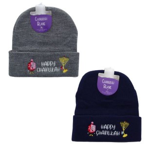 Picture of Acrylic Chanukah Beanie Hat Assorted Colors Single Piece